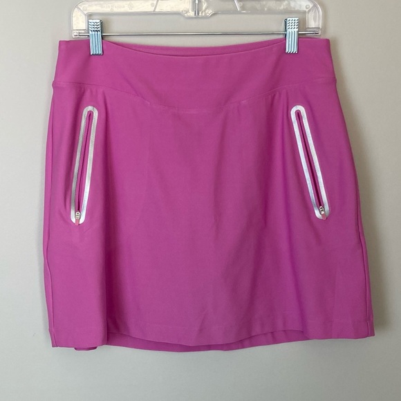 Nike Dresses & Skirts - Skirt Nike Dri-Fit Golf Tour Performance 3 Zipper Pockets Blush Pink